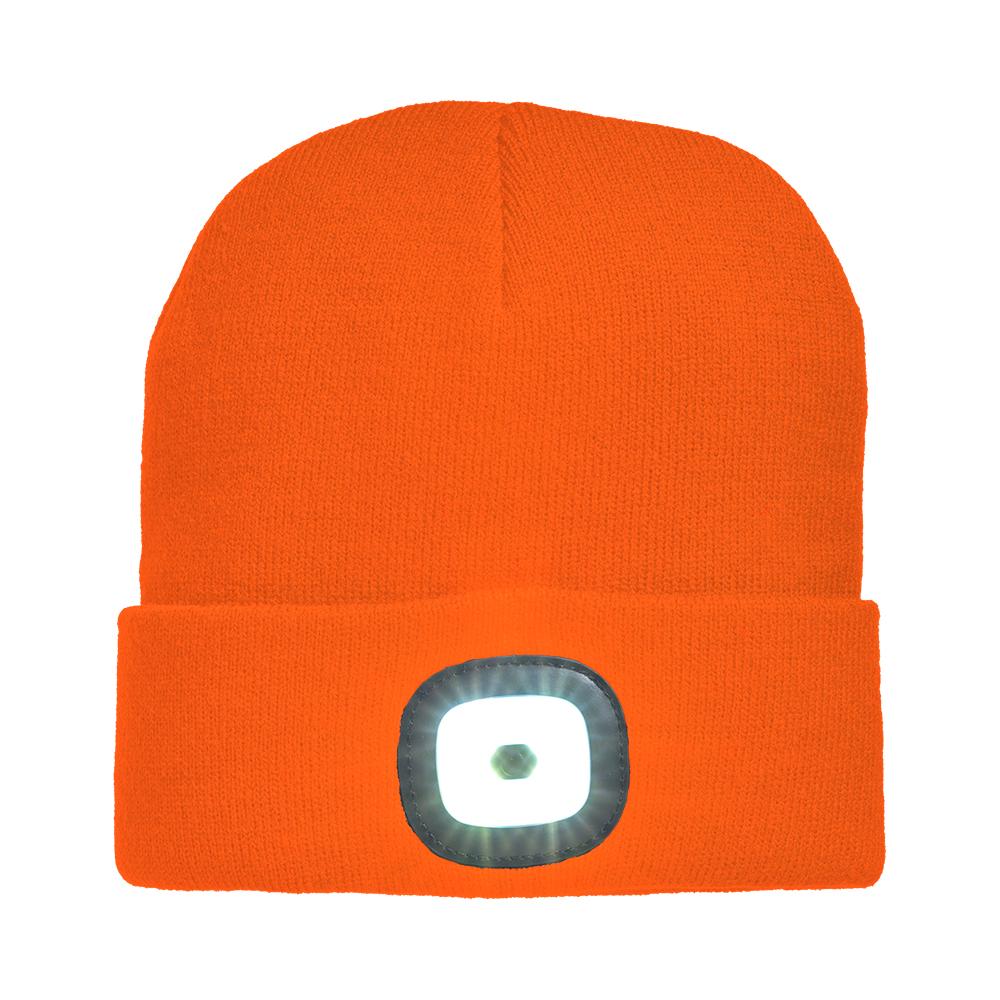 Cappellino in maglia 100% acrilico pesante con luce LED removibile e ricaricabile USB Cappellino in maglia 100% acrilico pesante con luce LED removibile e ricaricabile USB