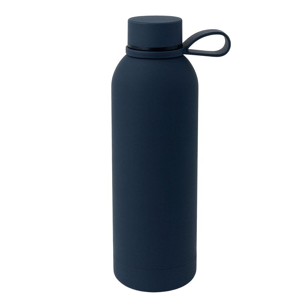 Bottiglia termica in acciaio inossidabile con finitura gommata da 500 ml Bottiglia termica in acciaio inossidabile con finitura gommata da 500 ml